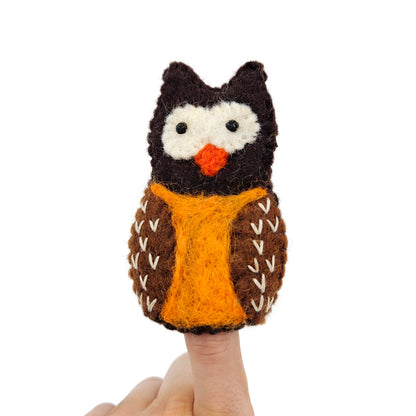 Felt Finger Puppet Toy Set with Display - Storyteller