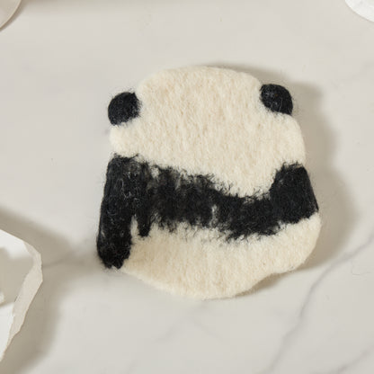 Handmade Felt Coffee Cup Mug Table  Coasters - Panda