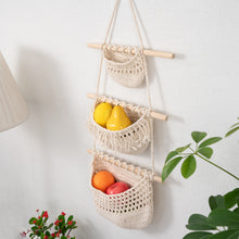 Load image into Gallery viewer, Fruits, Vegetable, Storage Organize Bag Macrame Wall Hanging
