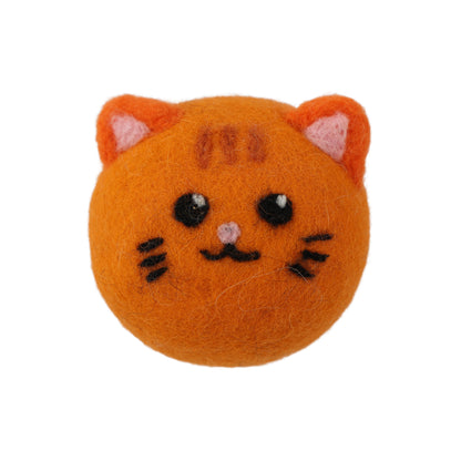 Ginger Cat Wool Dryer Balls with 3D Ears – Set of 3