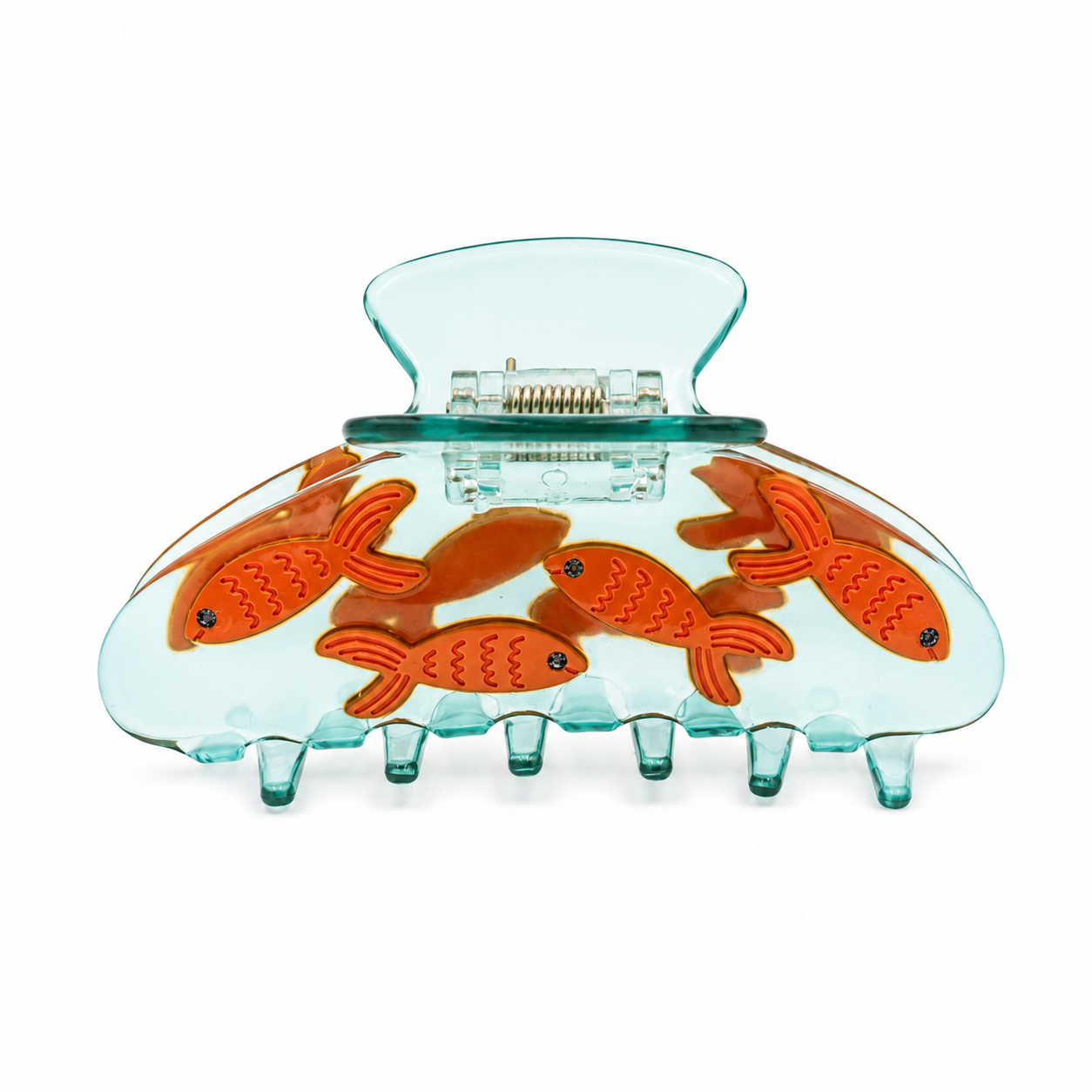 Goldfish Aquarium Hair Claw Clip – Aqua Blue
