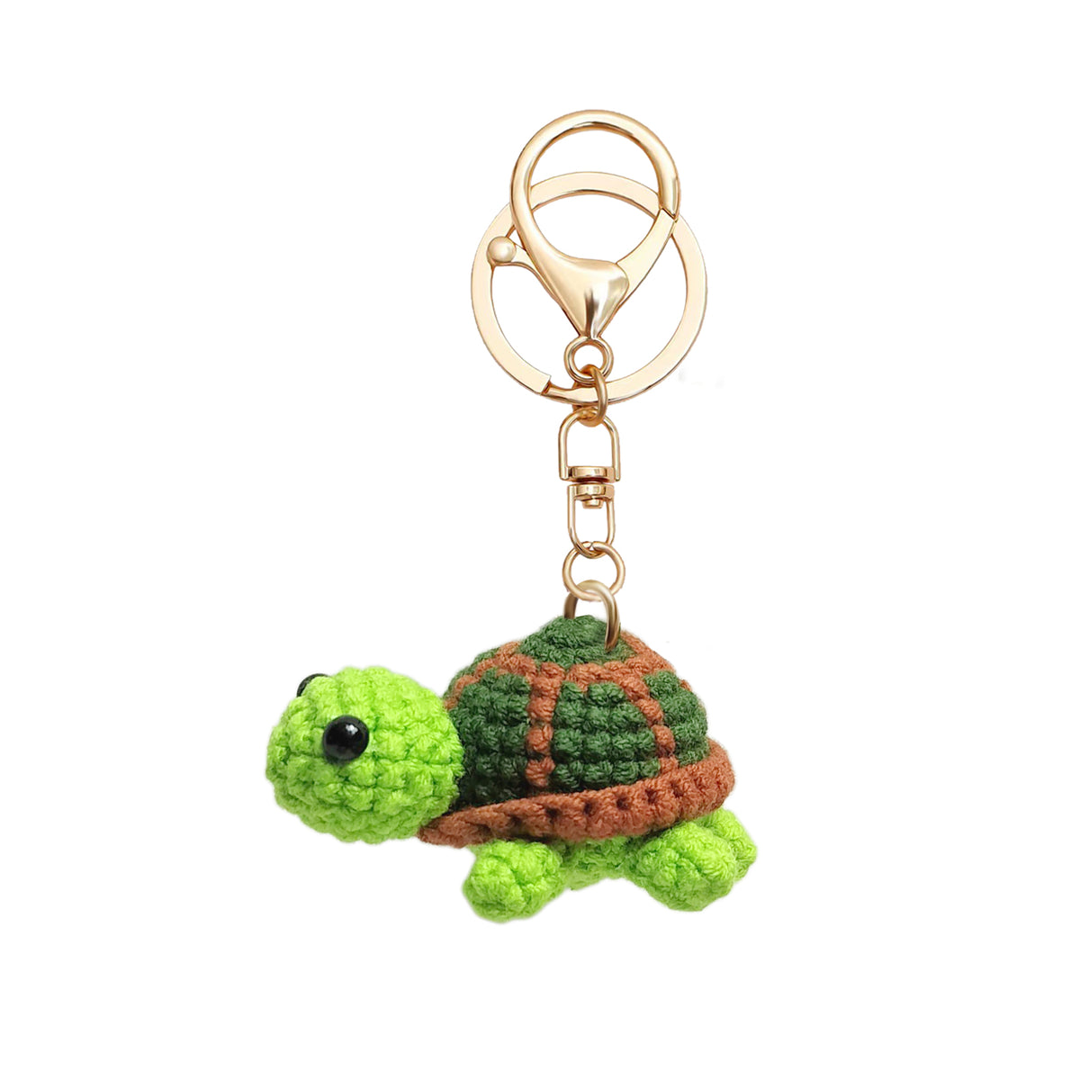 Hand-Crochet Turtle Keychain for a Peaceful Touch