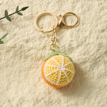 Load image into Gallery viewer,  Analyzing image     Hand-Knitted-lemon-Keychain
