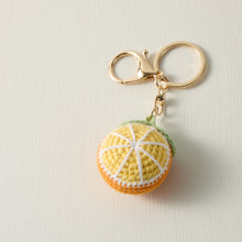 Load image into Gallery viewer,  Analyzing image     Hand-Knitted-lemon-Keychain
