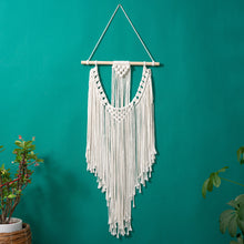 Load image into Gallery viewer, Hand Woven Tapestry Macrame Tassel Wall Hanging Decoration
