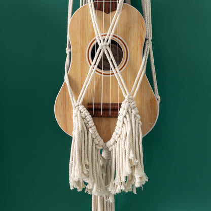 Handcrafted Macrame Ukulele Guitar Display Stand hanger Wall Hanging