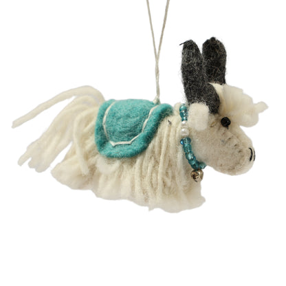 Wool Felt Yak Ornament - Handmade in Nepal