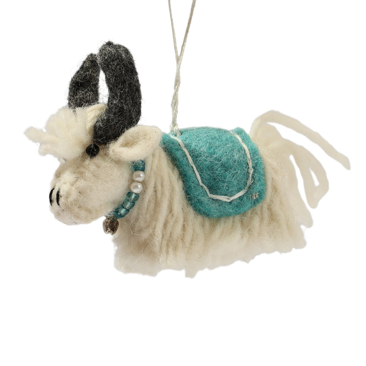 Wool Felt Yak Ornament - Handmade in Nepal