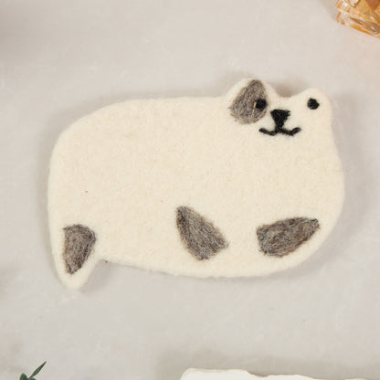 Handmade Felt Coffee Cup Mug Table  Coasters - Scaredy Cats