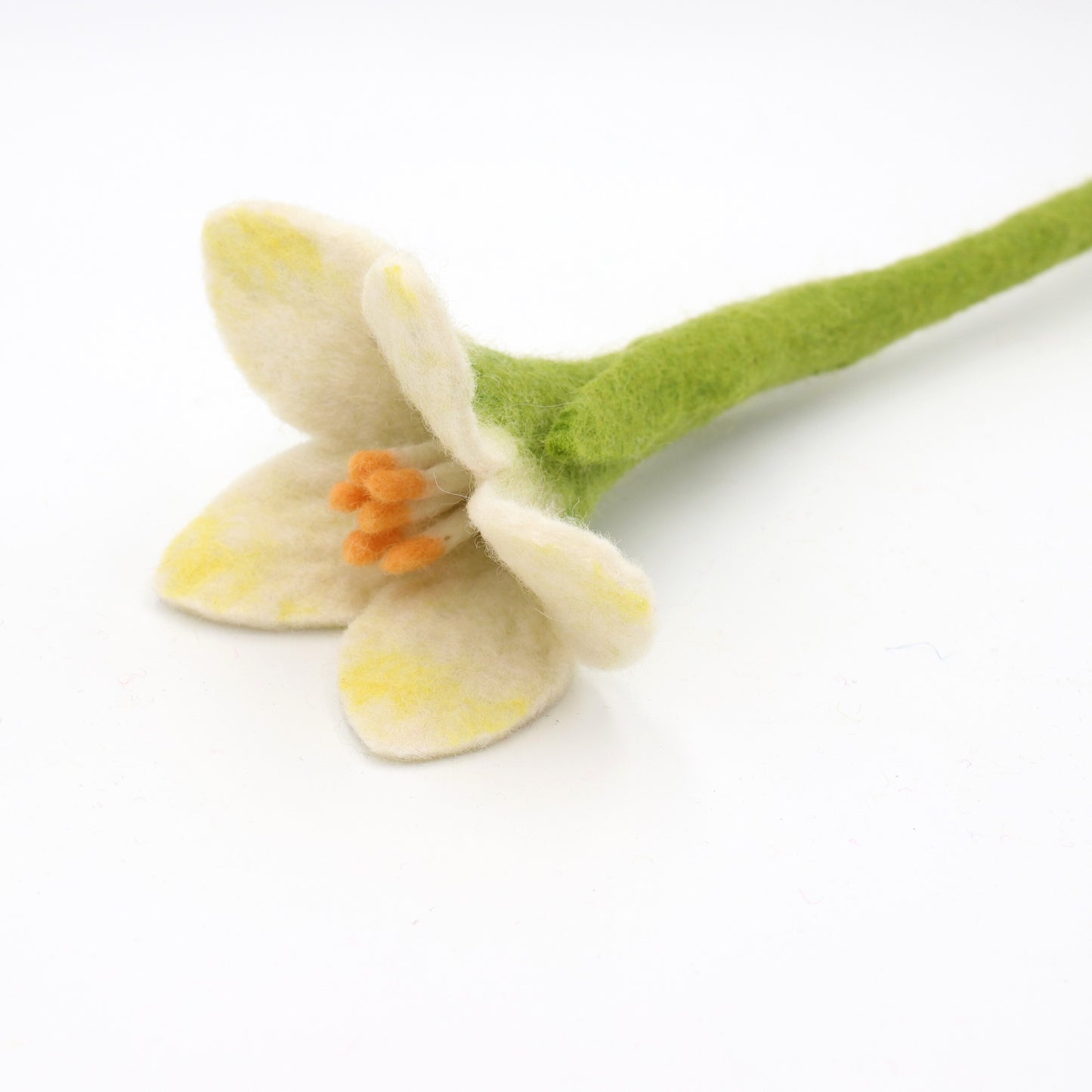 Handmade Wool Felt Flowers - Daffodils