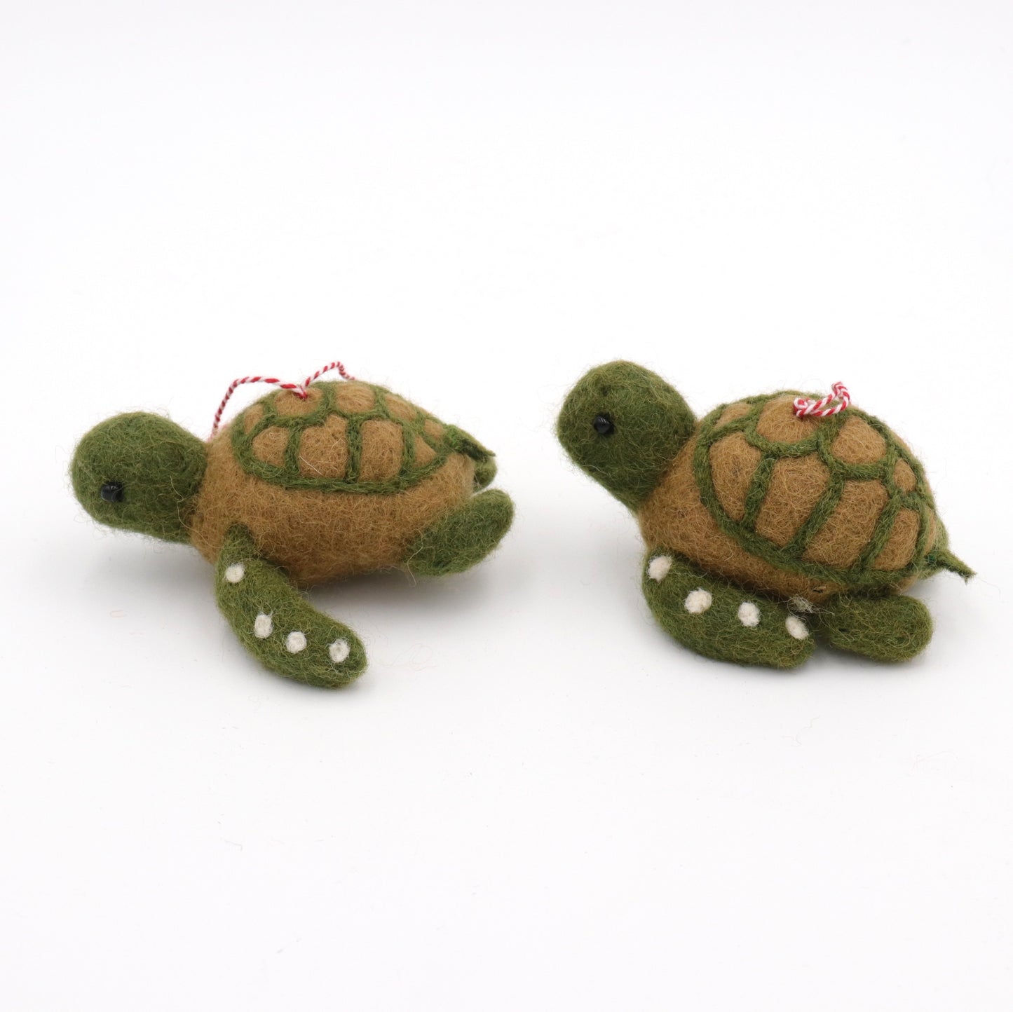 Handmade Wool Felt Turtle Ornament – Needle Felt Sea Turtle Decor