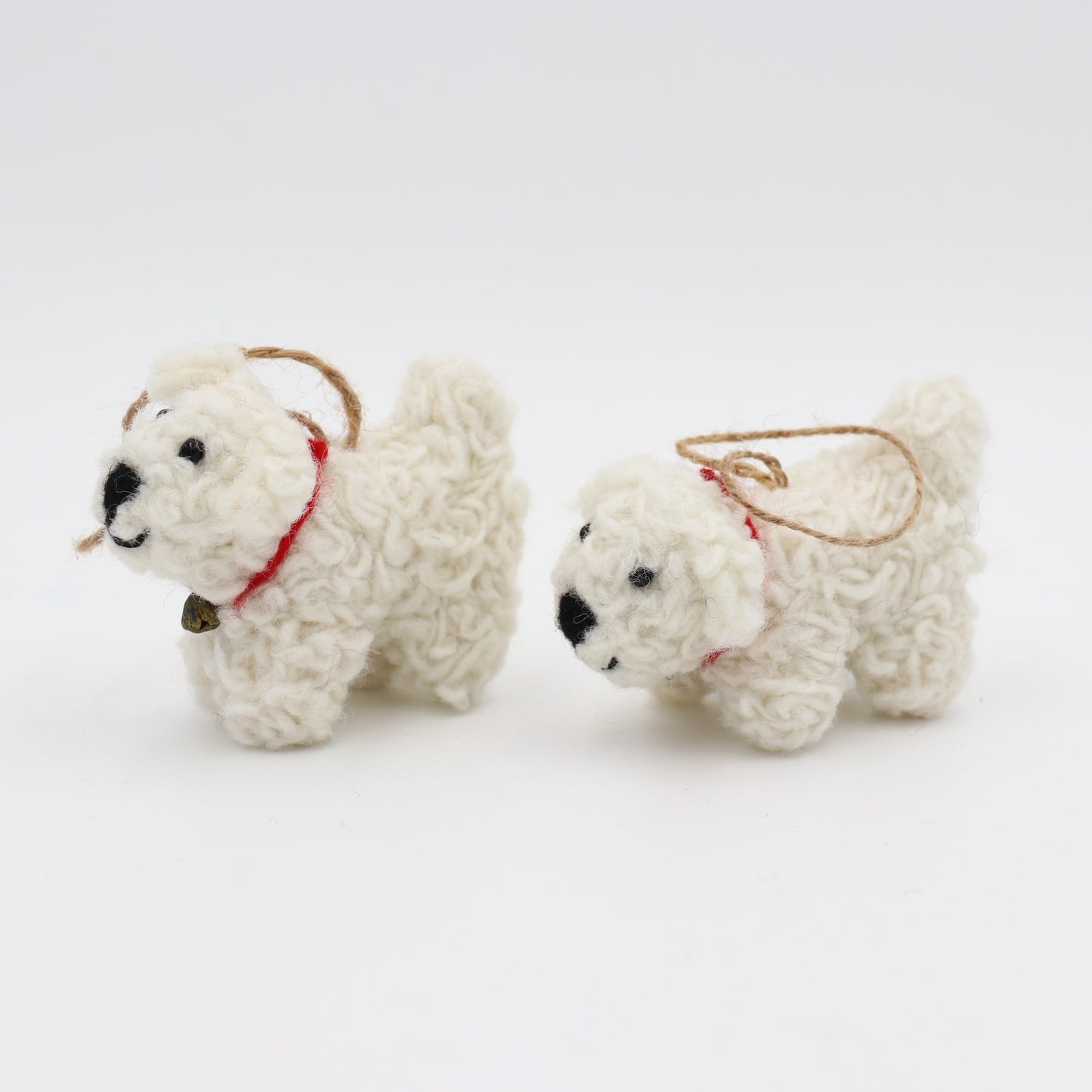 Wool Felt West Highland White Terrier Ornament – Handmade in Nepal