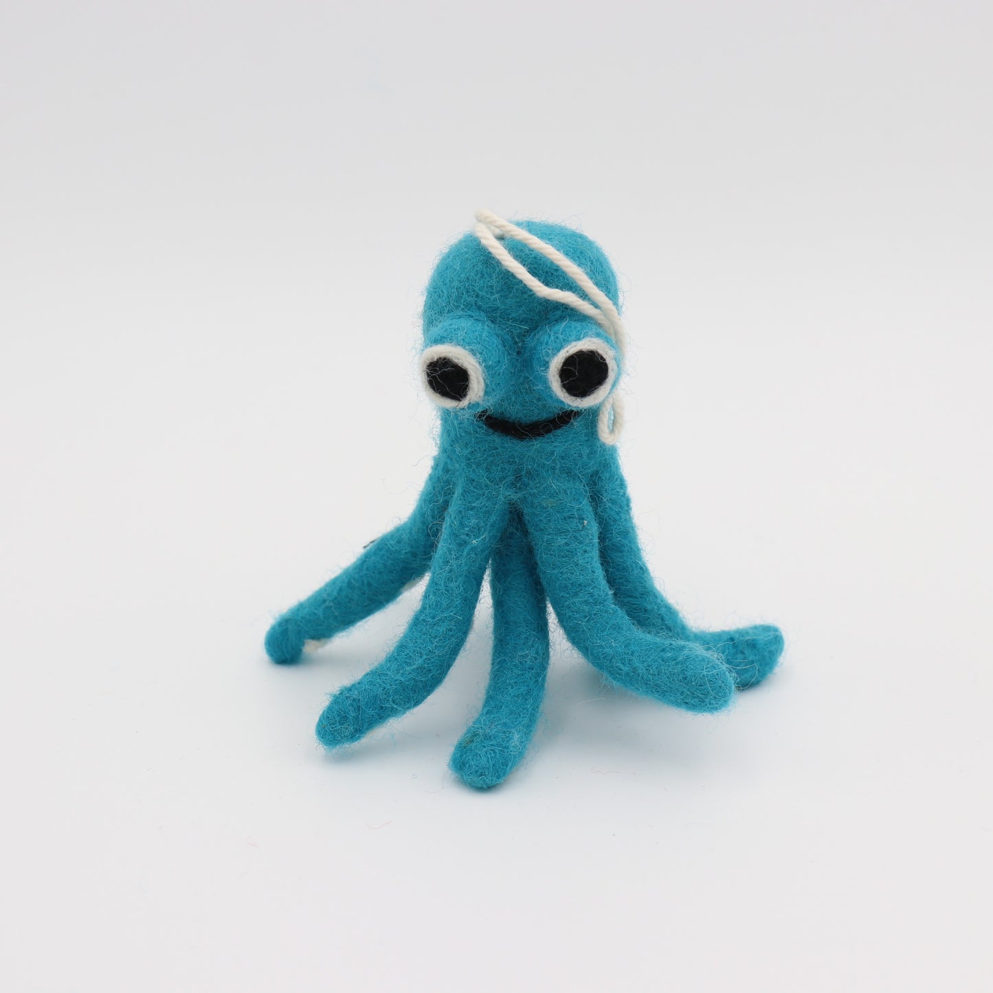Handmade Wool Felt Octopus Ornament – Cute Home Décor – Made in Nepal