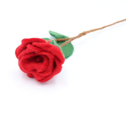 Handmade Wool Felt Flowers - Rose