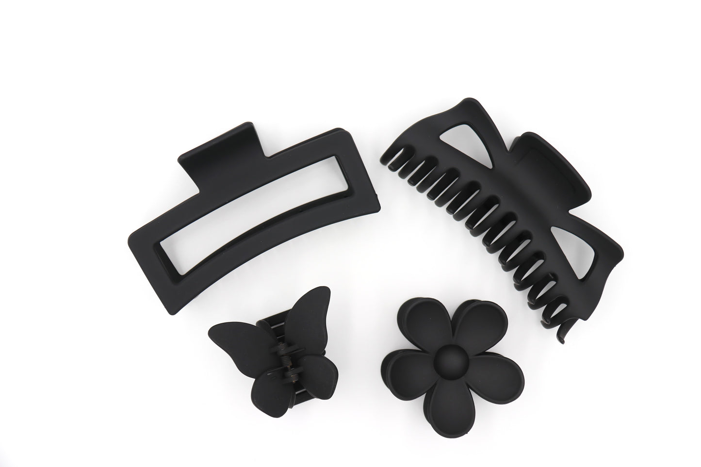 Black Hair Claw & Hair Clip Accessories For Women