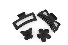 Load image into Gallery viewer, Black Hair Claw &amp; Hair Clip Accessories For Women

