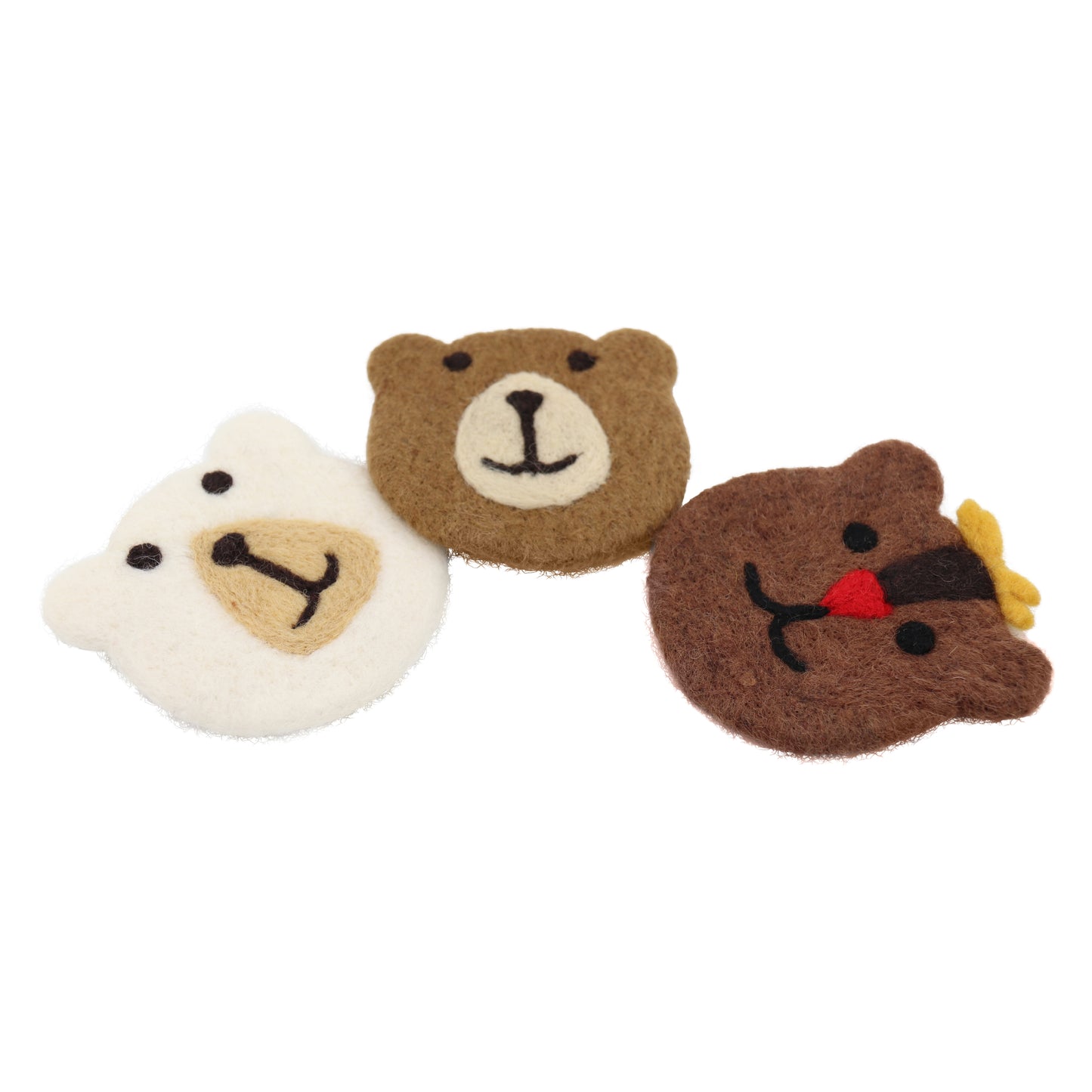 Bear Felt Coffee Cup Mug Table Mat Coasters