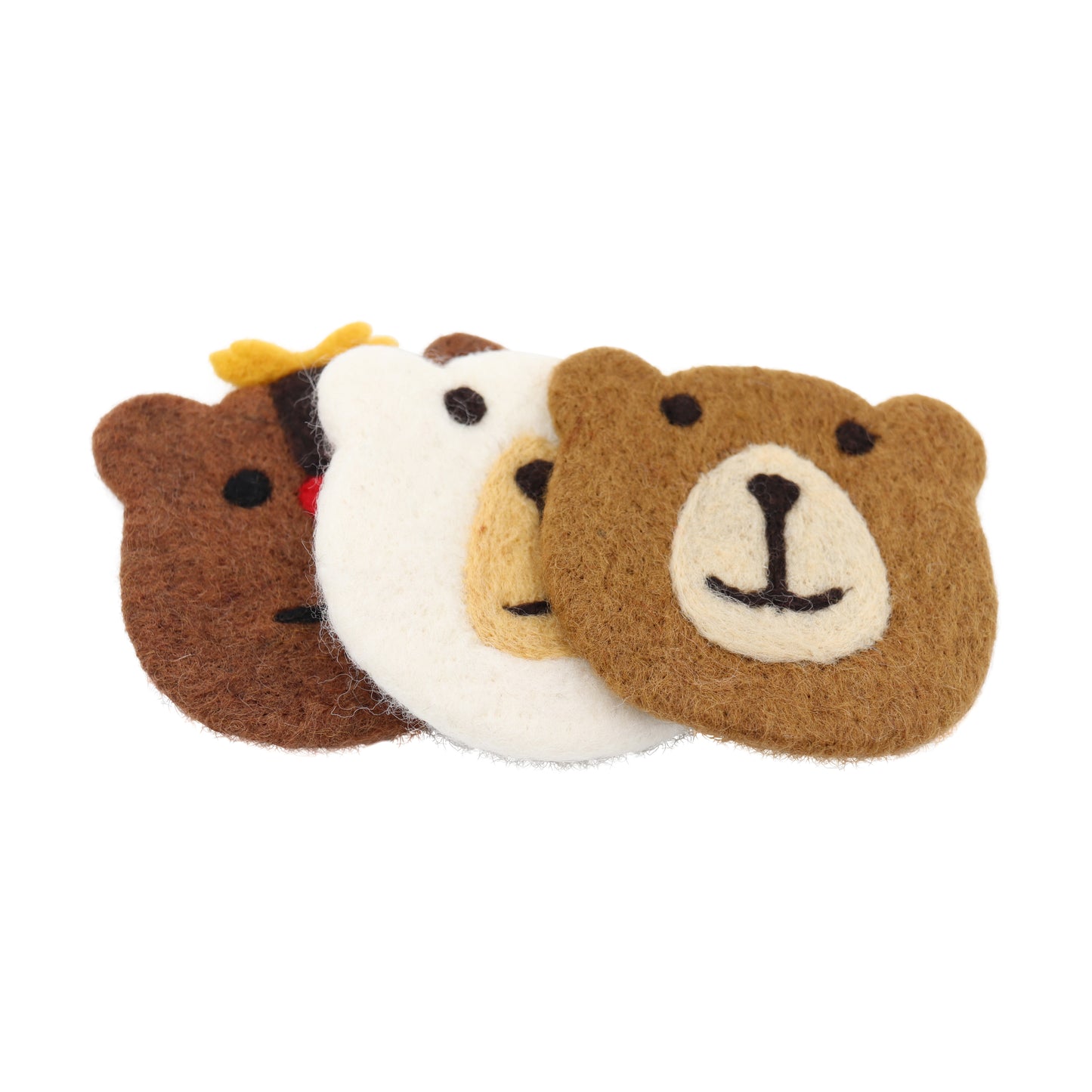 Bear Felt Coffee Cup Mug Table Mat Coasters