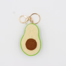 Load image into Gallery viewer, Hand-Knitted Avocado Keychain for an Earthy Vibe
