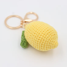 Load image into Gallery viewer, Sweet and Sour Lemon: Hand-Knitted Keychain with a Citrus Twist
