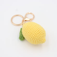 Load image into Gallery viewer, Sweet and Sour Lemon: Hand-Knitted Keychain with a Citrus Twist
