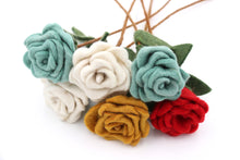 Load image into Gallery viewer, Handmade Wool Felt Flowers - Rose
