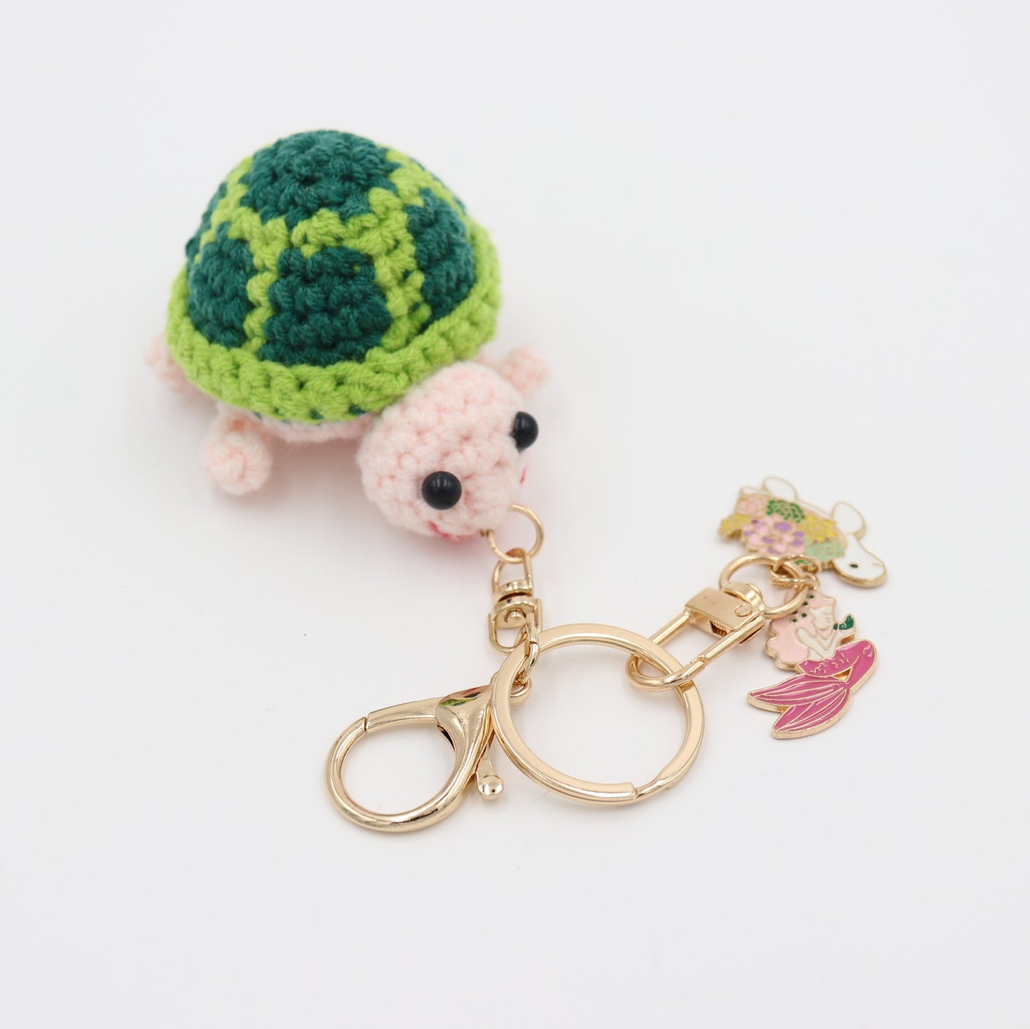 Turtley Cute: Knit Keychain with a Shellful of Personality and Removable Charms