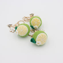 Load image into Gallery viewer, Twist of Joy: Handmade Lime Keychain with a Removable Charms
