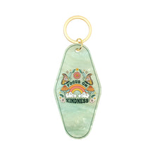 Load image into Gallery viewer, Focus On Kindness Motel Keychain - Vintage Nostalgia Motivational Hotel Keychain
