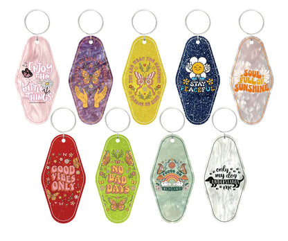 Please Be Kind To Others Motel Keychain - Vintage Nostalgia Motivational Hotel Keychain