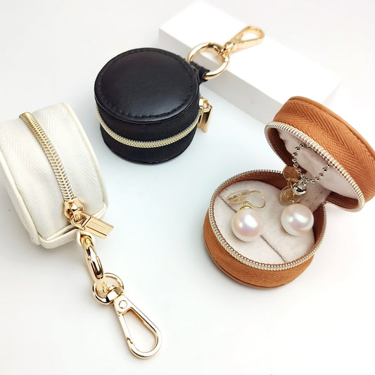 Mini Keychain Jewelry Box – Portable Travel Storage Case