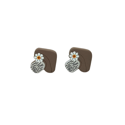 Woodland Mushroom Stud Earrings