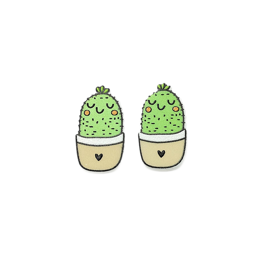 Sweetheart Cactus Stud Earrings