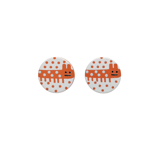 Playful Puppy Stud Earrings