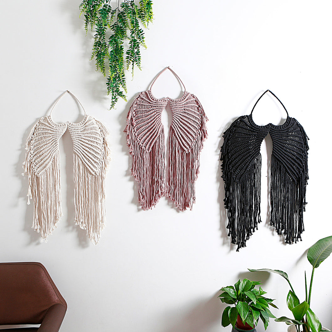 Woven Bohemian Macrame Wall Hanging Decorations - Angels Wing