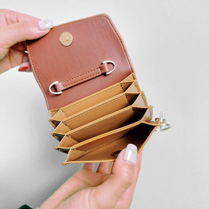 Mini Travel Crossbody Wallet Purse on Chain for Women