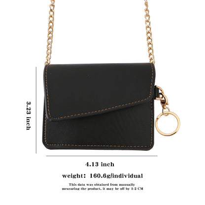 Mini Travel Crossbody Wallet Purse on Chain for Women