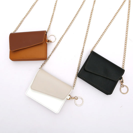Mini Travel Crossbody Wallet Purse on Chain for Women
