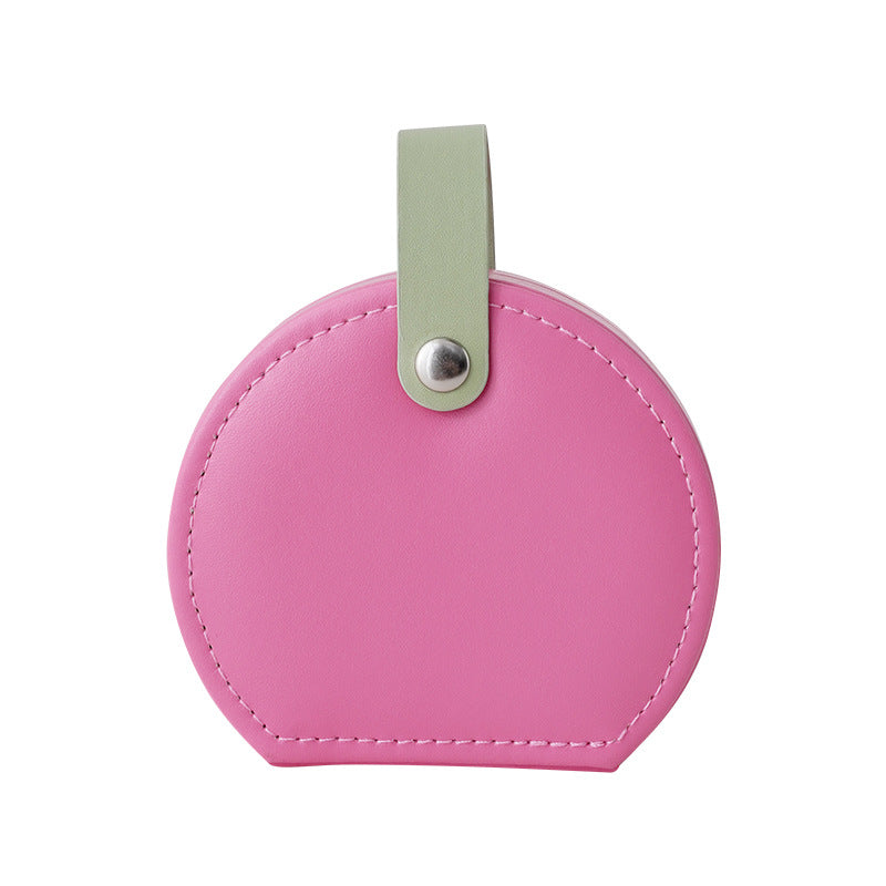 Vegan Leather Mini Portable Jewelry Storage Gifts Box