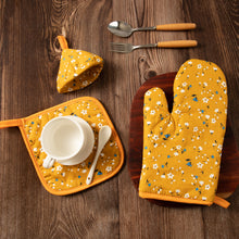 Load image into Gallery viewer, Oven Gloves, Insulation Mat, Pot Cap Hat Anti Scalding Kitchen Supplies Set
