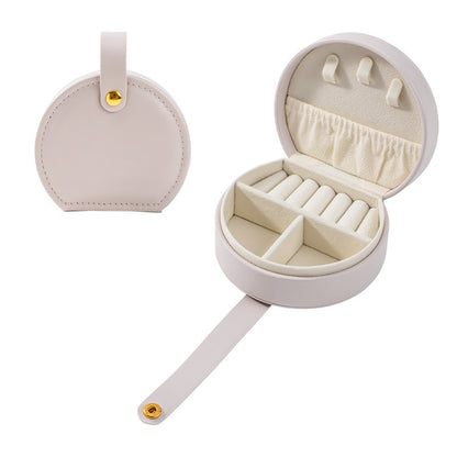 Vegan Leather Mini Portable Jewelry Storage Gifts Box