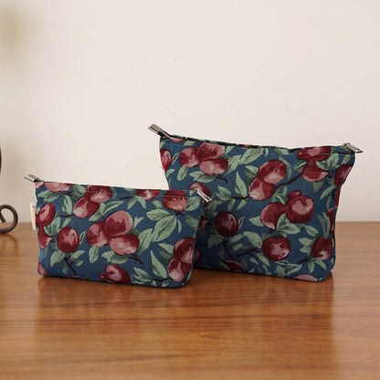Red Apple Toiletry / Makeup Bag - Travel-Friendly Cosmetic Bag