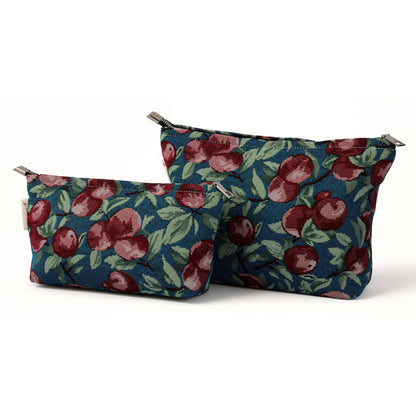 Red Apple Toiletry / Makeup Bag - Travel-Friendly Cosmetic Bag