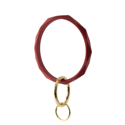 Silicone Bangle Wristlet Minimalist Keychain Bracelet