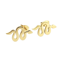 Load image into Gallery viewer, Snake Studs Earrings - Slithering
