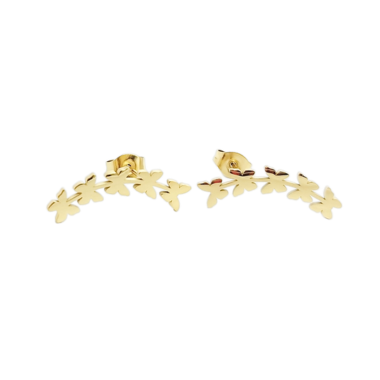 Ear Climber - Trailing Butterflies