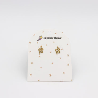 Snake Studs Earrings - Slithering