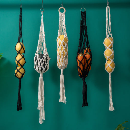 Storage Organize Bag Macrame Wall Hanging For Fruits & Vegetable,