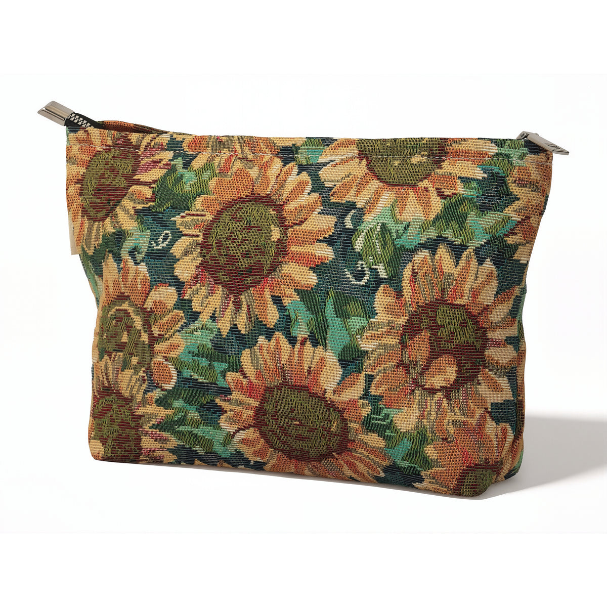 Sunflower Garden Toiletry / Makeup Bag - Travel-Friendly Cosmetic Bag