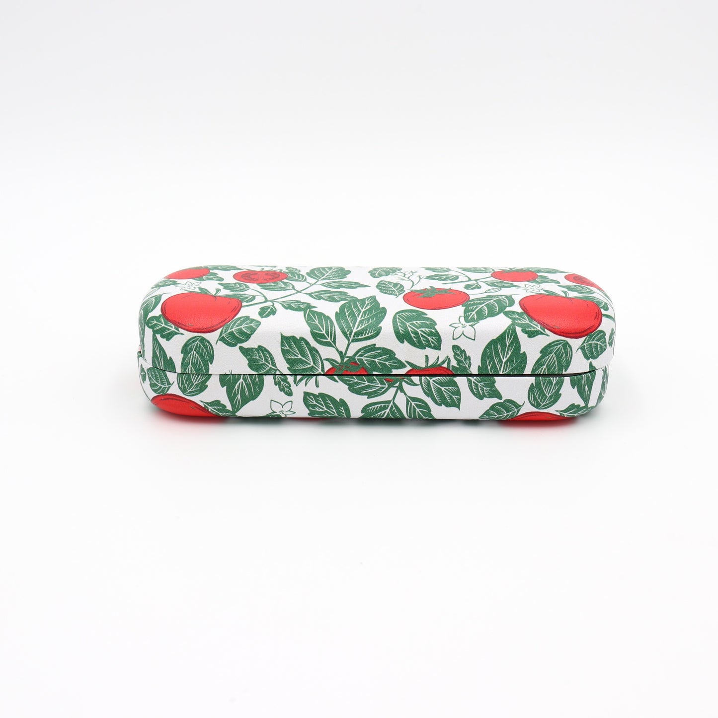 Tomato Pattern Glasses Case – Hard Shell Eyeglass Box with Soft Lining